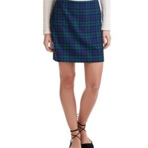 Vineyard Vines NEW WITH TAGS BLACKWATCH POSTAGE STAMP Plaid Midi Skirt Size 10
